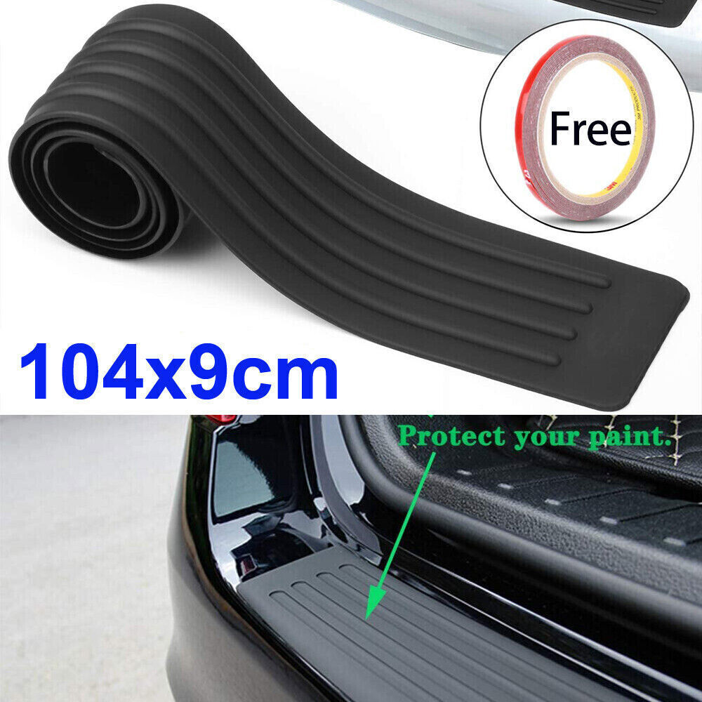 104*9cm Car Rear Bumper Protector Cover Sill Scuff Plate Auto Accessories Black