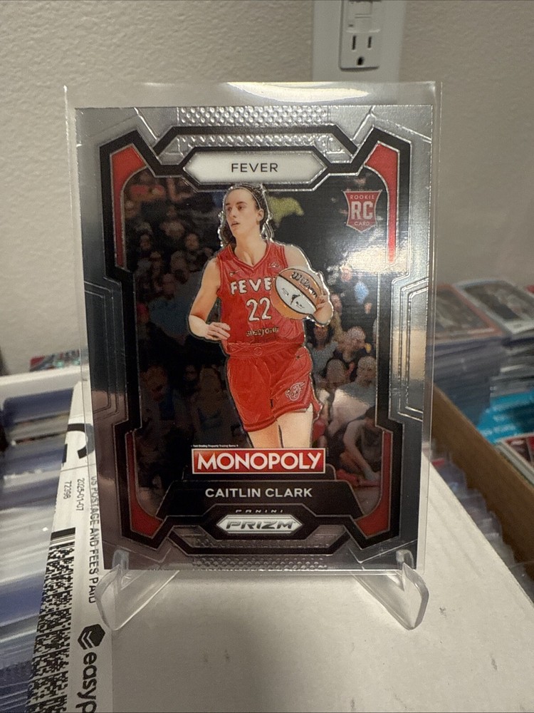 2024 Prizm WNBA Monopoly Caitlin Clark Base Rookie Card #65 Indiana Fever Basketball Collectible for Fans