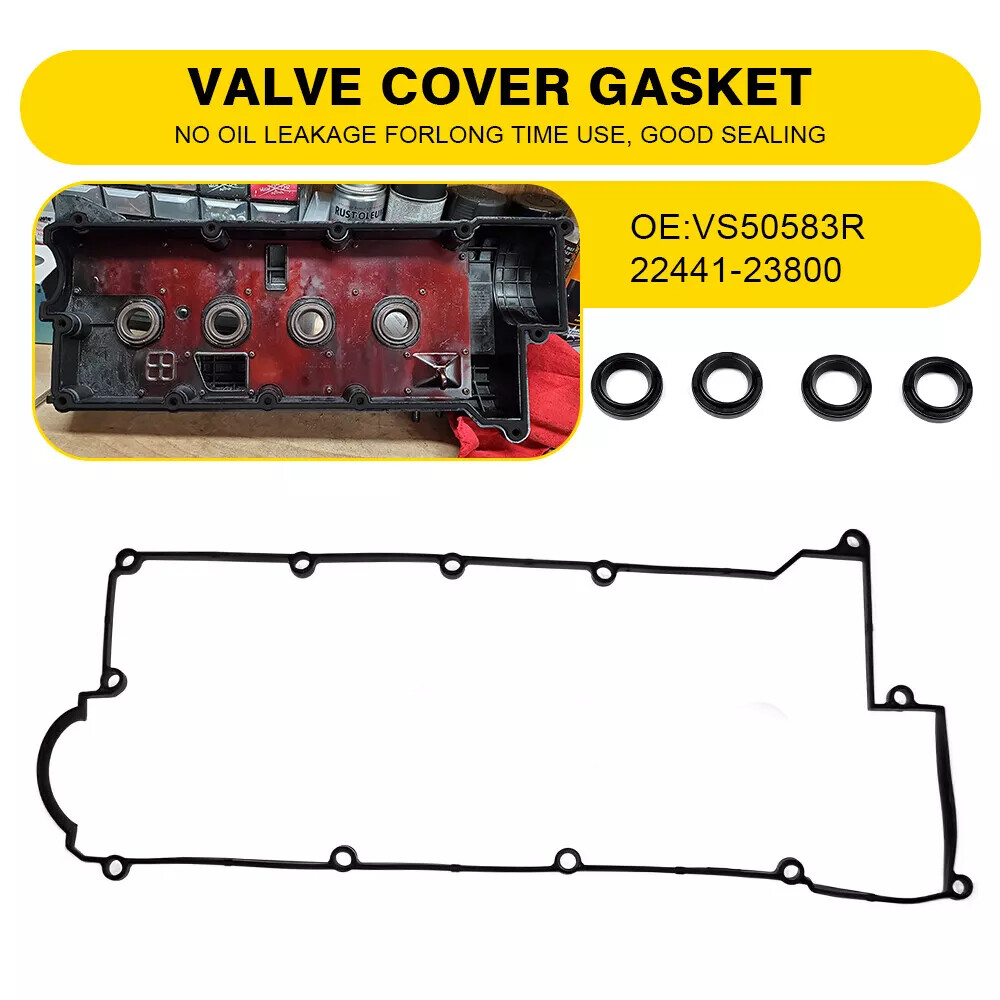 Genuine Quality Valve Cover Gaskets Seals Set OE VS50409S For Kia Soul 2010-2011