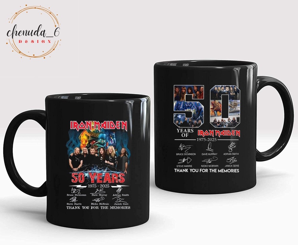 Iron Maiden 50th Anniversary 1975-2025 Thank You Mug
