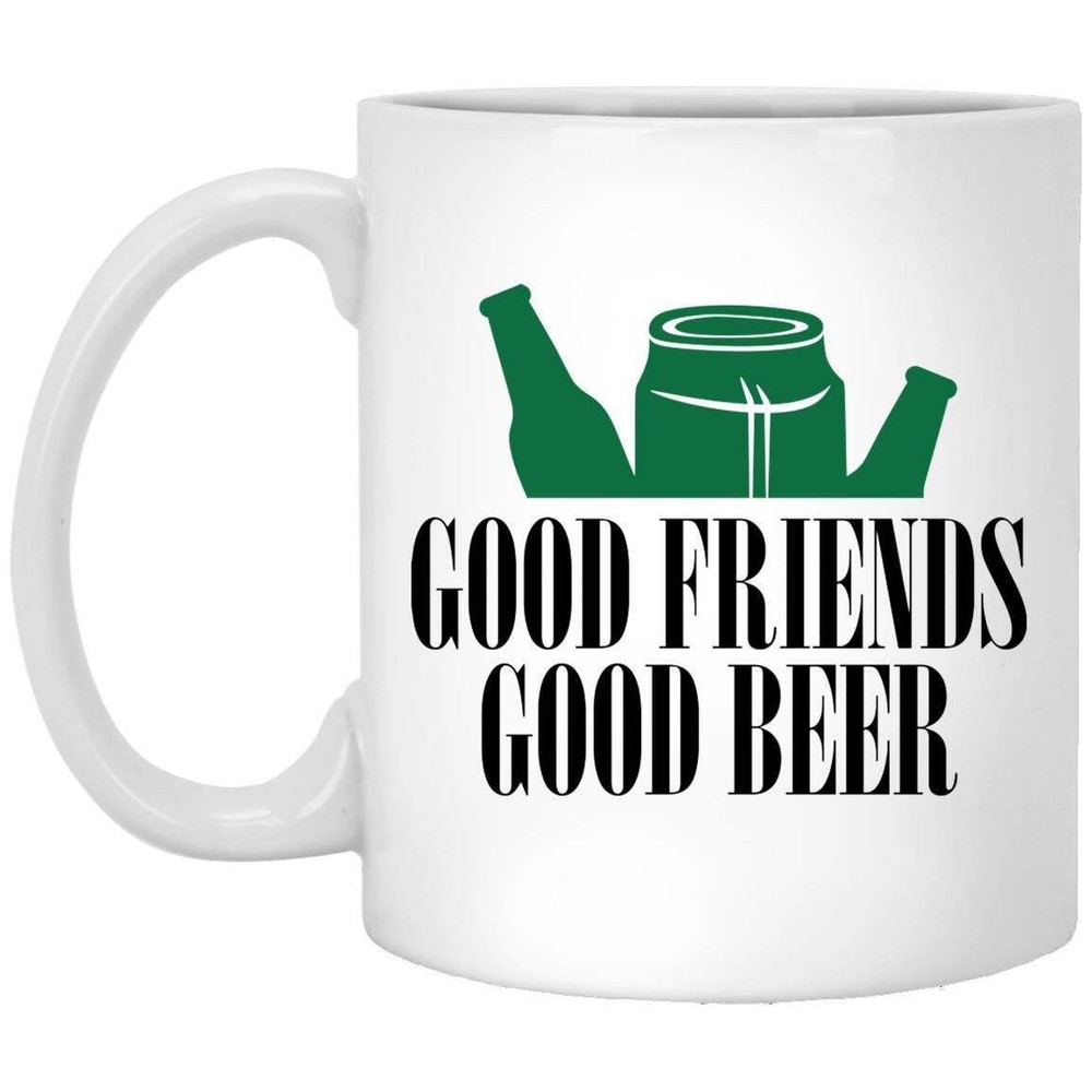 Good Friends Good Beer Beer Mug Gift Funny Beer Mug Coffee Mug Gifts For Him And