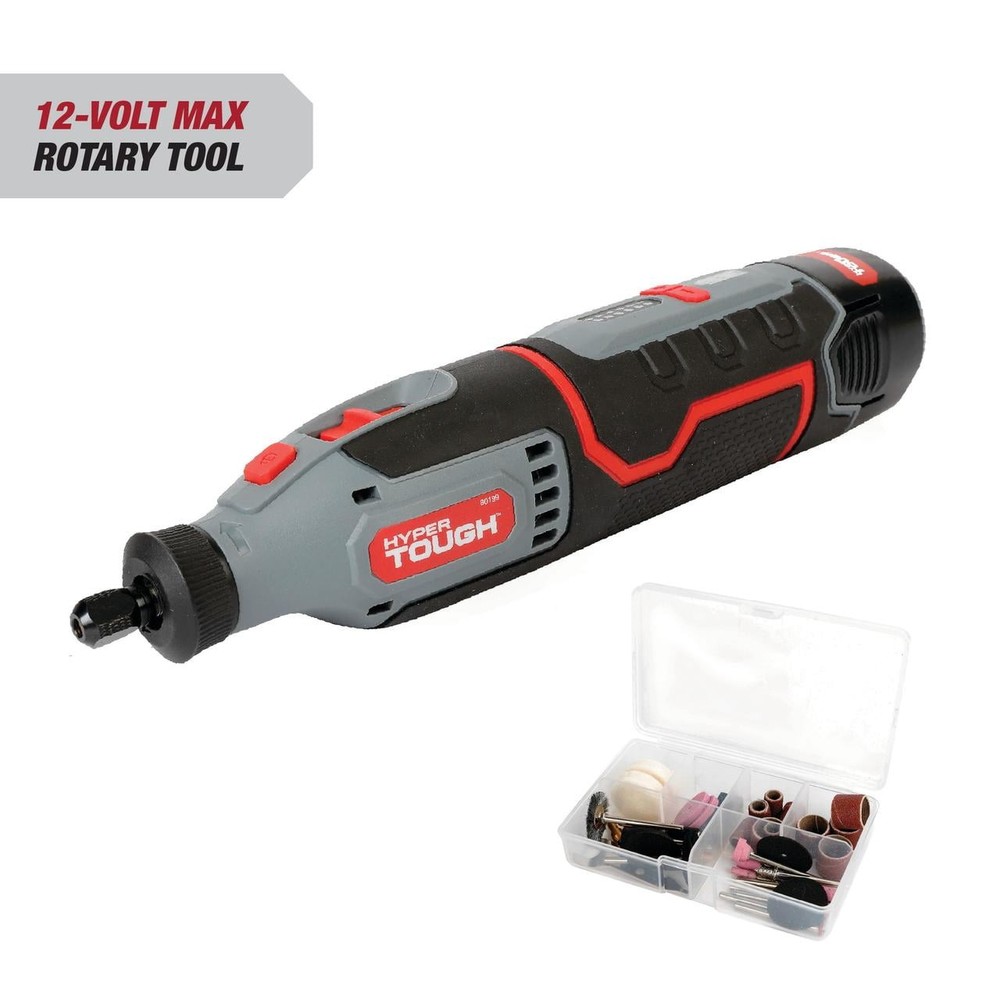 Hyper Tough 12V Max Cordless Rotary Tool Kit with 40 Accessories
