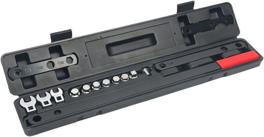 16Pcs Ratcheting Serpentine Belt Wrench Kit Remove Install Repair Tool Set