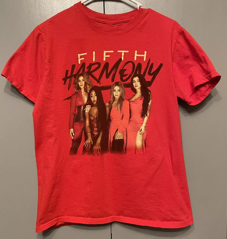 SALE Merry Christmas Fifth Harmony band Red Cotton Full Size Shirts-image