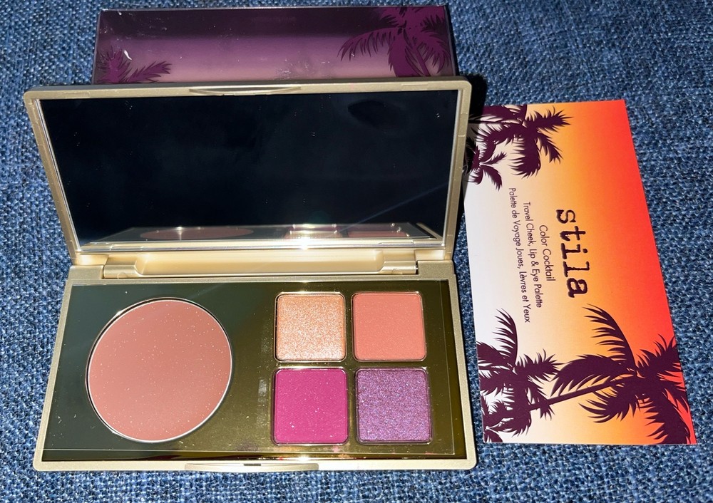 New Stila Color Cocktail Travel Cheek, Lip & Eye Palette Tequila Sunrise 5.3 g