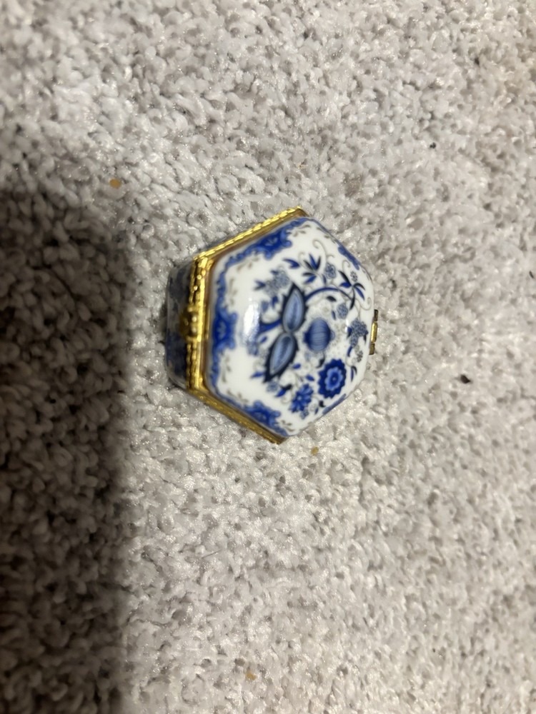 Vintage French Floral Trinket Box