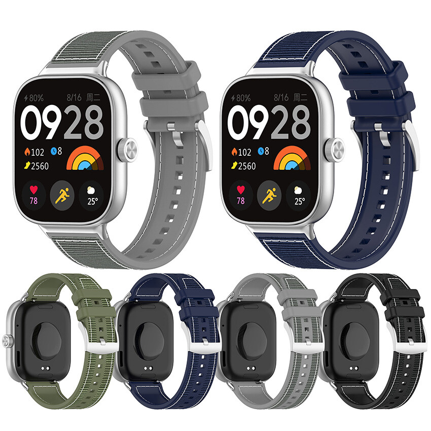 Composite Braided Silicone Nylon Strap for Xiaomi Band 9 Pro/8 Pro/Redmi Watch4