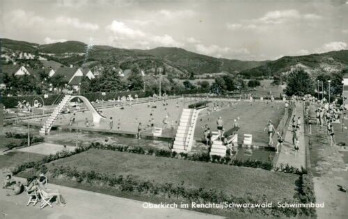 Postcard Oberkirch in the Renchtal Black Forest Swimming Pool (No.9144)