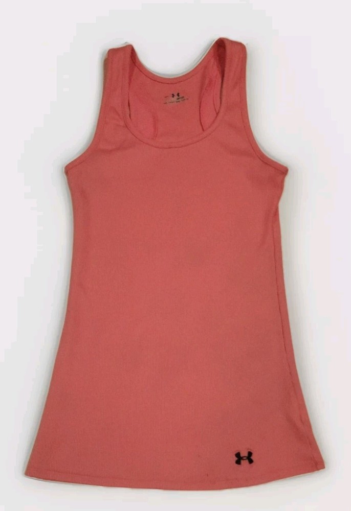 Under Armour Women’s Heat Gear Pink Fitted Training Tank Top Size S/M