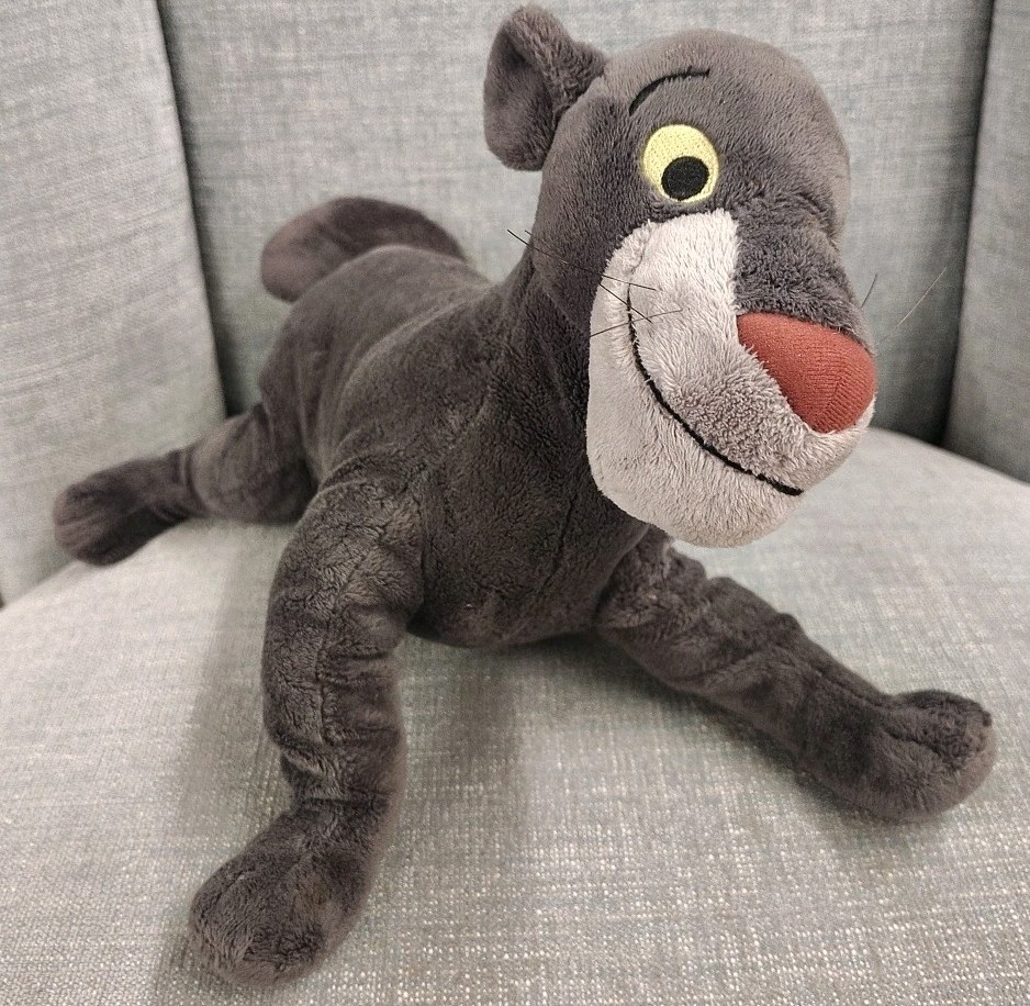 Disney Store The Jungle Book Bagheera Black Panther Plush Stuffed Animal RARE