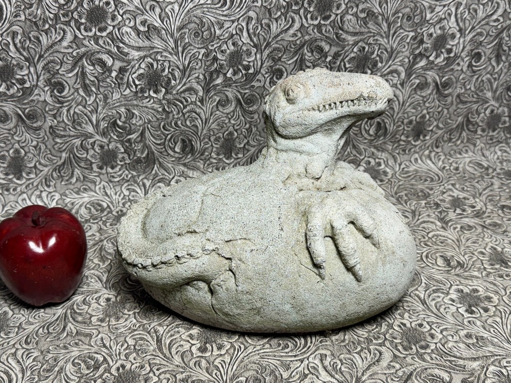 Baby Dragon Dinosaur Egg Concrete Garden Statue Inspired by Game of Thrones and Jurassic Park