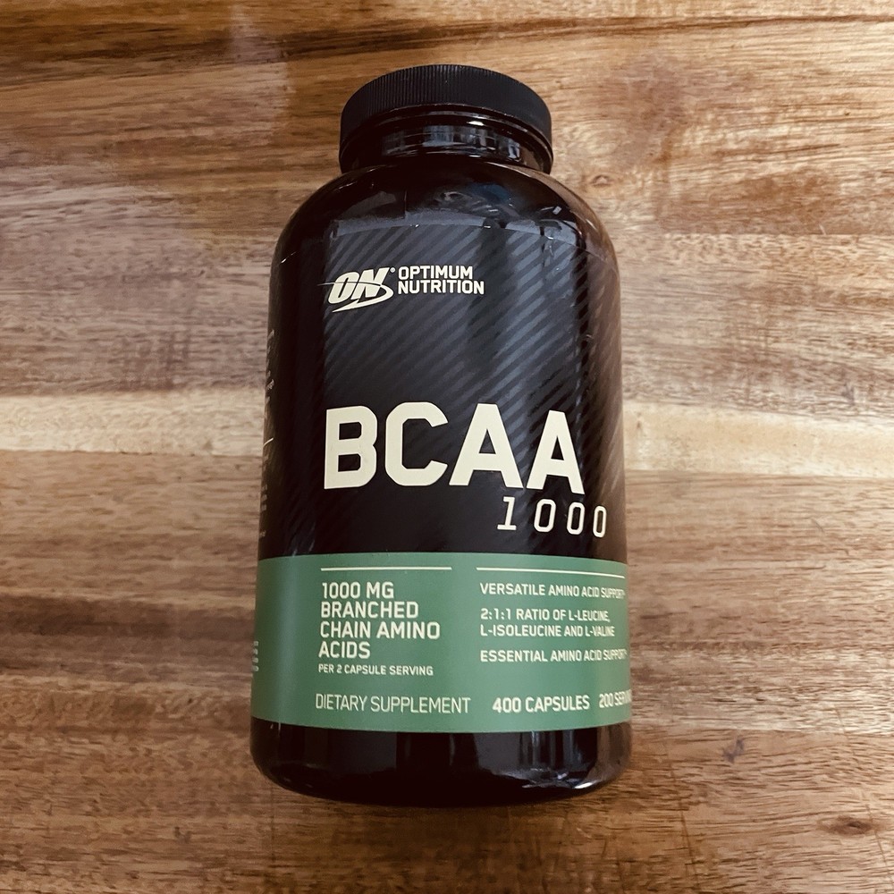 Optimum Nutrition BCAA 1000mg 400 Caps Exp 06/2026 Brand New Sealed