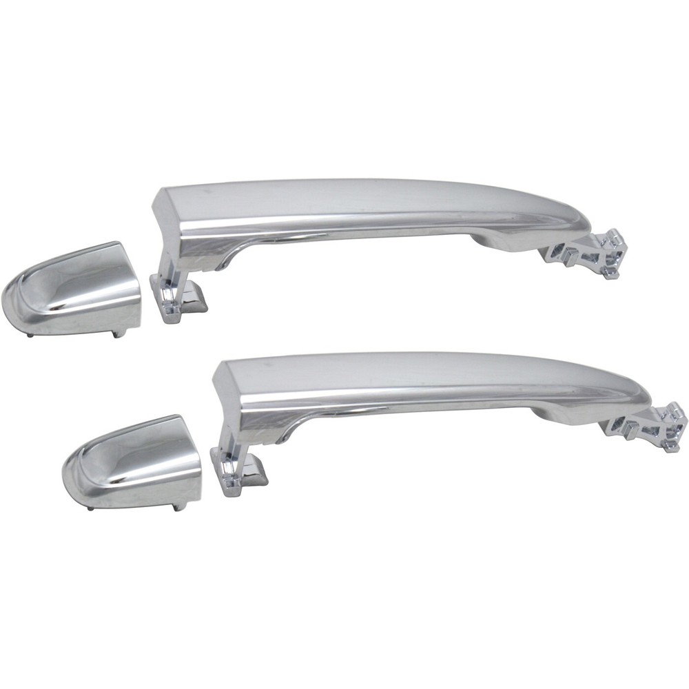 New Chrome Door Handle Pair for Rear Driver & Passenger Side 6921058010