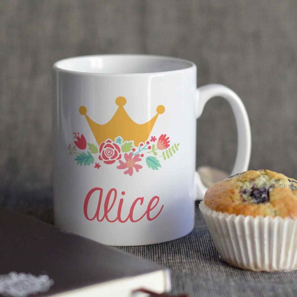 Custom Princess Mug Crown Mug With Name Personalized Mug Gift For Girls And