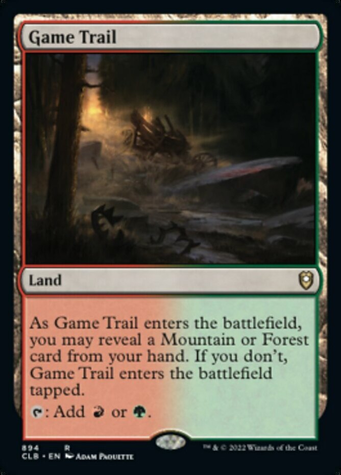 1x (894) Game Trail - COMMANDER DECK REPRINT MTG Commander Legends: Battle for B