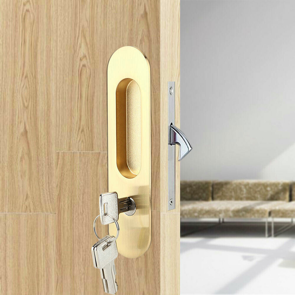 Sliding Barn Door Privacy Security Lock for Wooden Doors