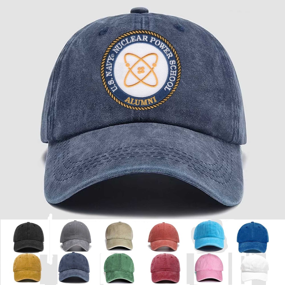 Custom Embroidered Hat Naval Nuclear Power School Alumni, Veteran Cap, Gift Idea