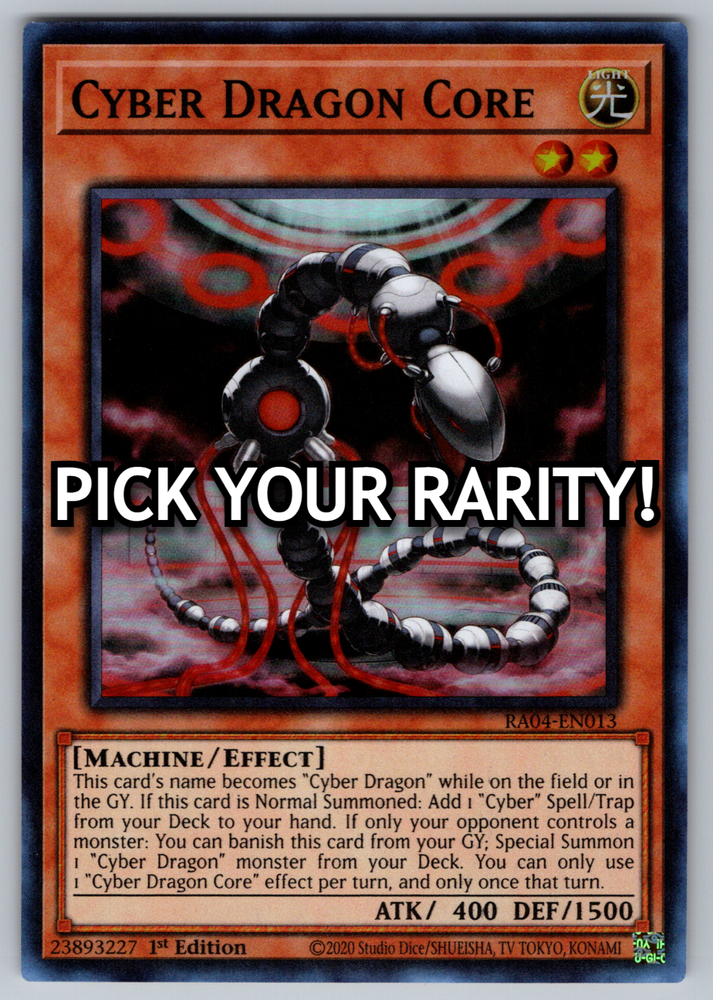 Cyber Dragon Core Yugioh RA04-EN013 NM Choose Your Rarity-image
