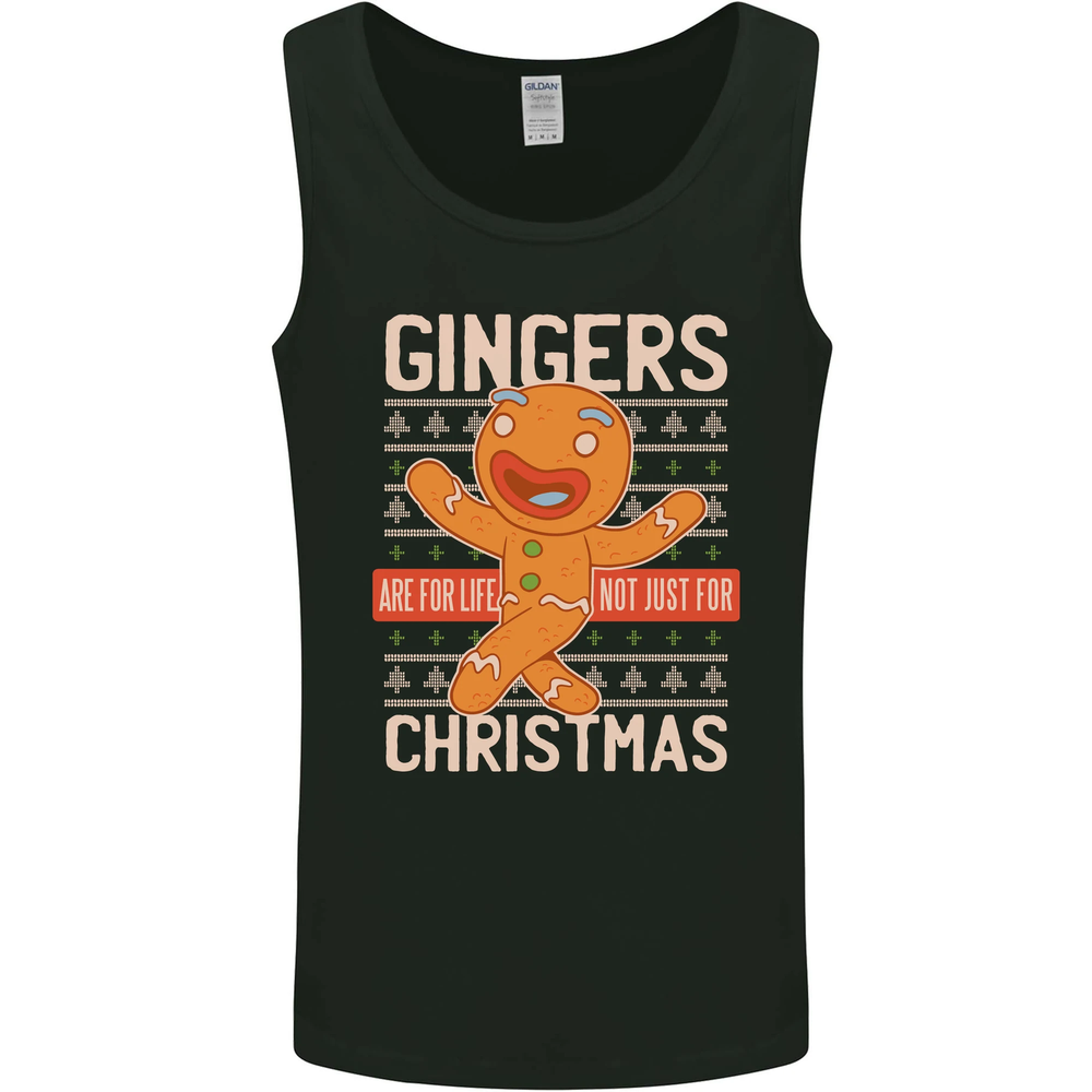 Gingers Are for Life Not Just for Christmas Mens Vest Tank Top