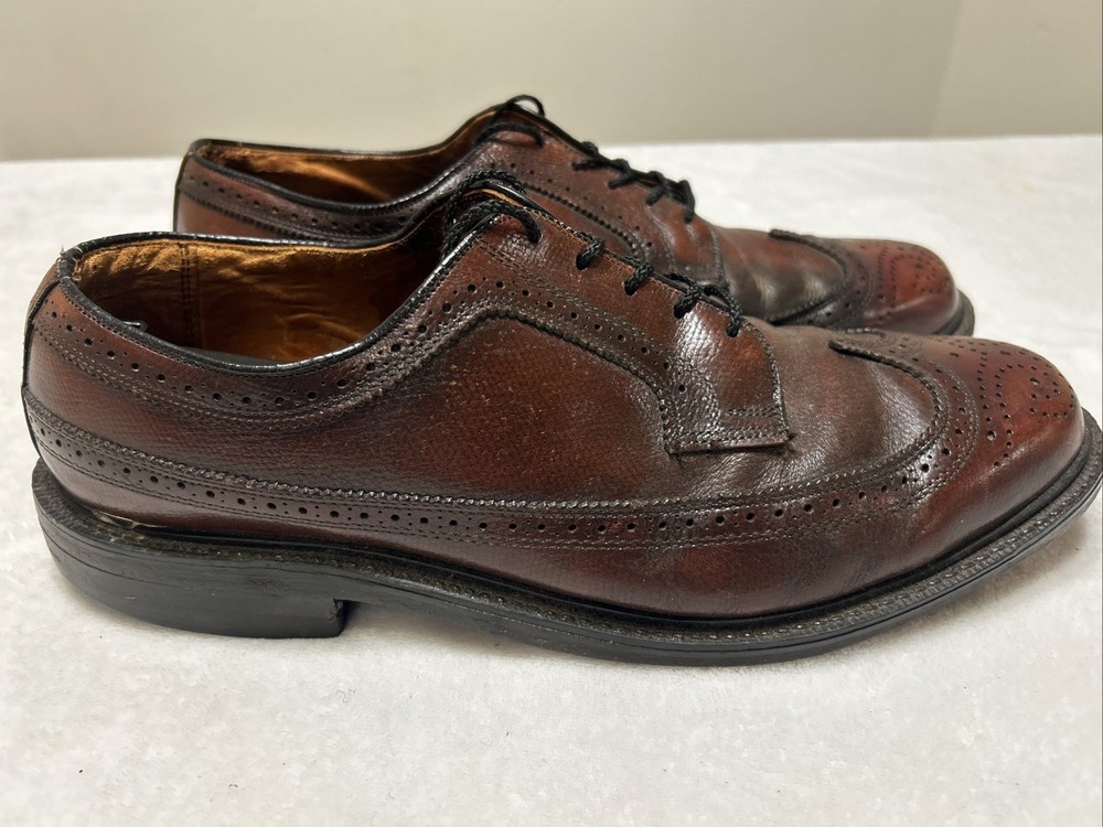 Vintage JC Penny O’Sullivans Men’s Dress Shoes Size 11 EEE Wide Brown Cordovan