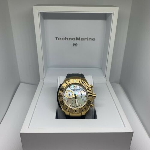 Technomarine TM-518012 Men's Gray Silicone Analog White Dial Quartz Watch BL229