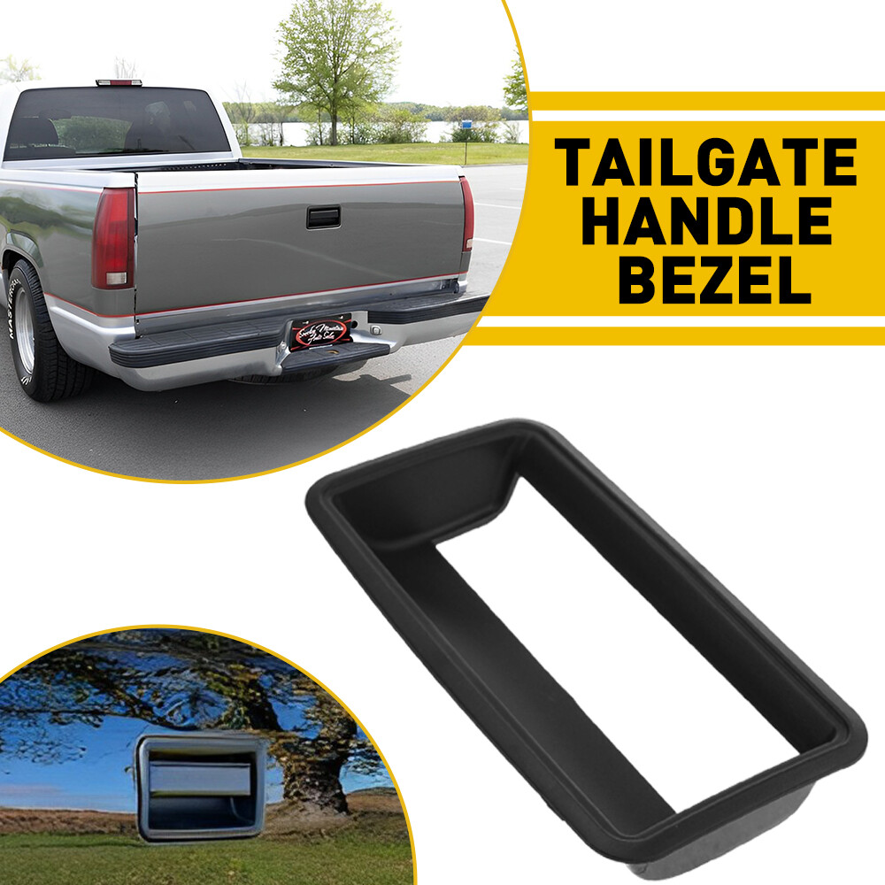 Tailgate Tail Gate Handle Bezel Black For 1988-1999 Chevrolet C1500 Truck
