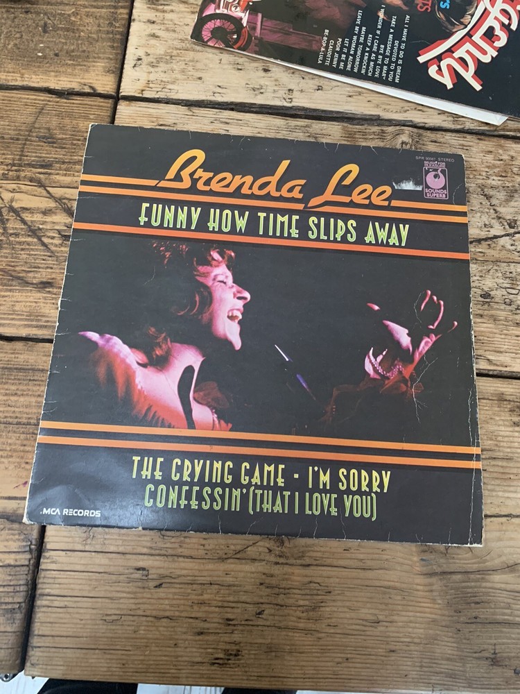 BRENDA LEE FUNNY HOW TIME SLIPS AWAY Vinyl LP CRYING GAME/I'M SORRY Plays Nicely