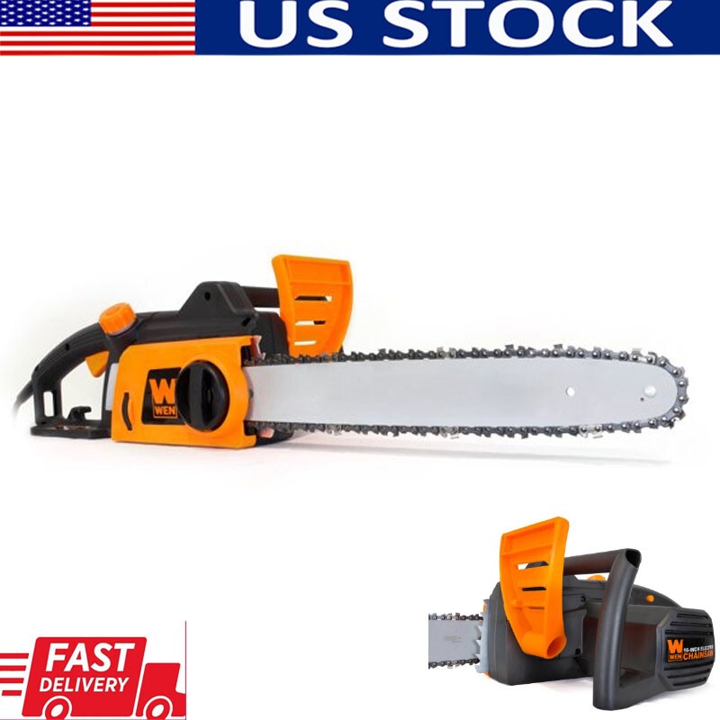 16A 16-Inch Corded Electric Chainsaw Lightweight Wood Cutter