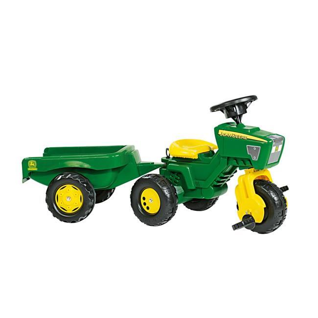 John Deere 052769 3 Wheel Tractor with Trailer