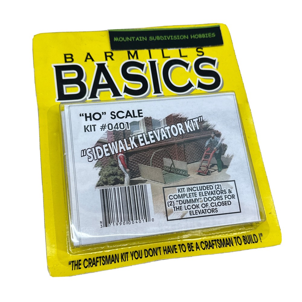 BAR MILLS 401 HO Sidewalk Elevator Kit  Laser Kit  MODELRRSUPPLY   $5 coupon-image