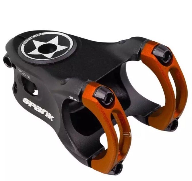 SPANK Split 35 Stem 40mm Orange Short Stack 0 Degree