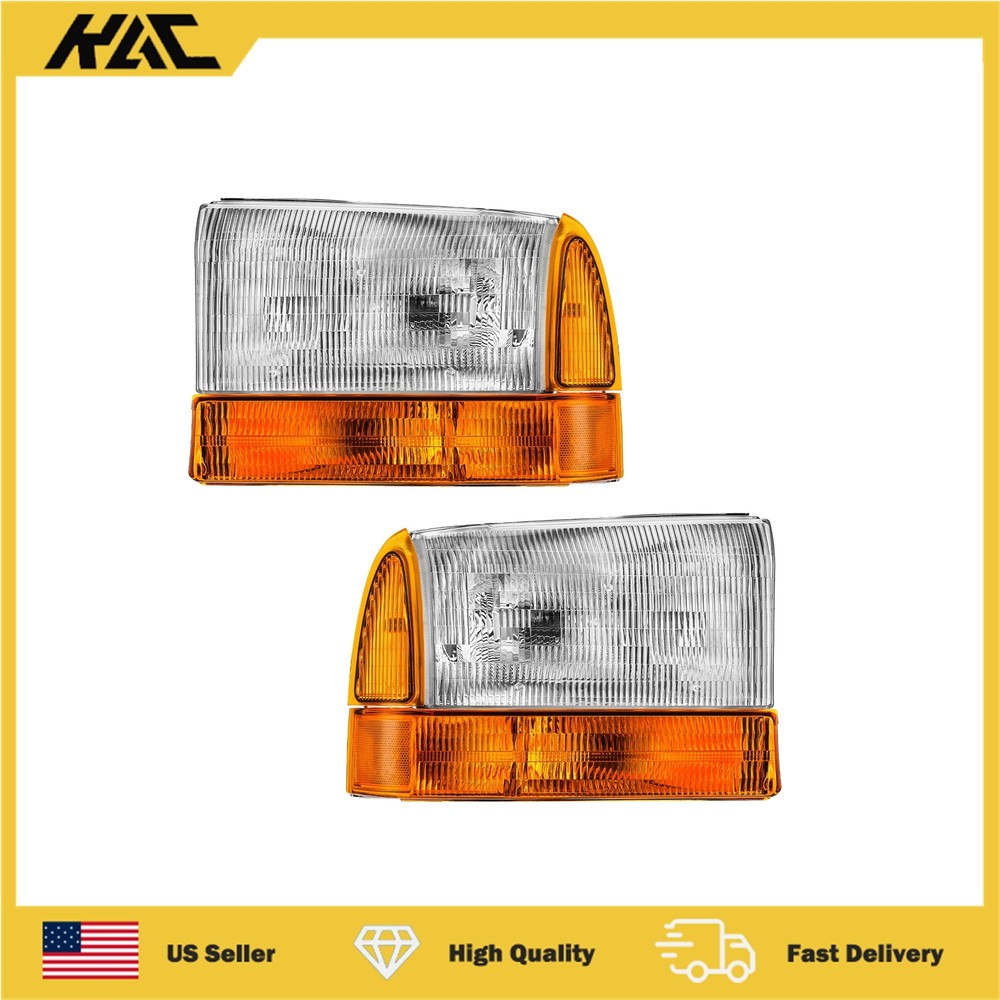 1999-2002 Ford F-250 F-350 Super Duty & Excursion Headlight Assembly