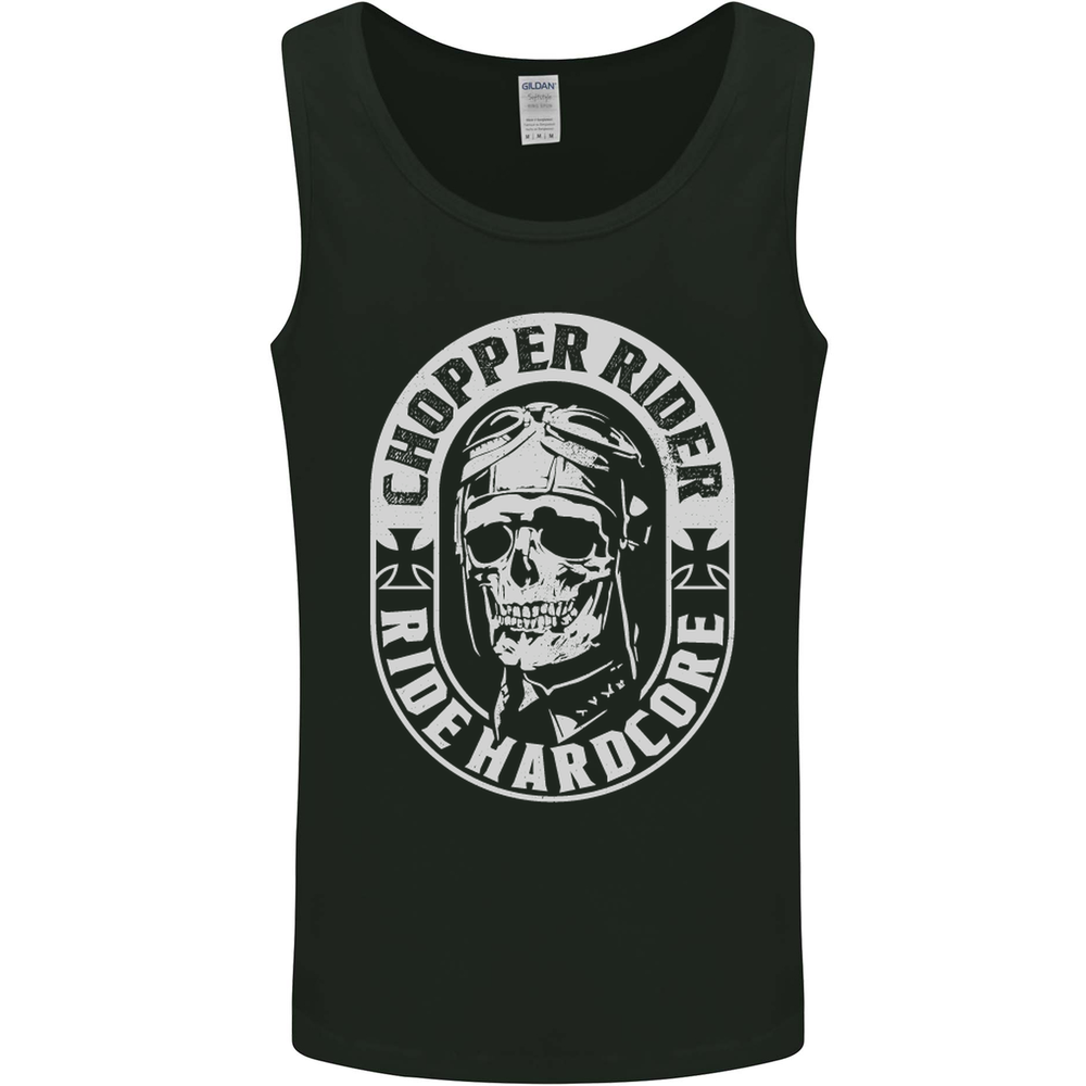 Biker Chopper Rider Motorbike Motorcycle Mens Vest Tank Top