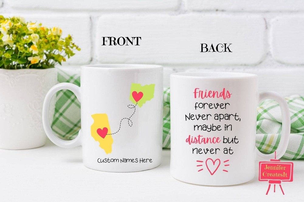 Custom State To State Mug Going Away Gift Long Distance Mug Personalize With