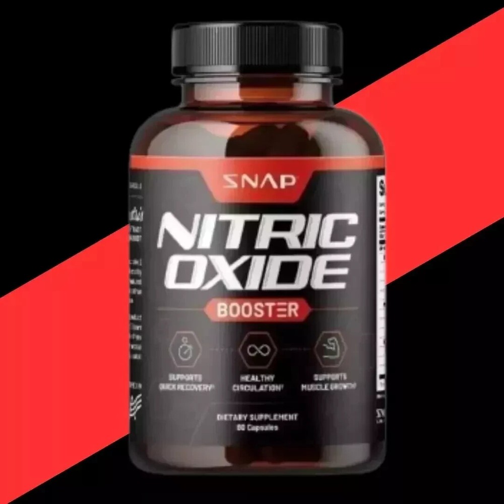Nitric Oxide Booster Supplement - L-Arginine, L-Citrulline 1500mg - 60 Capsules