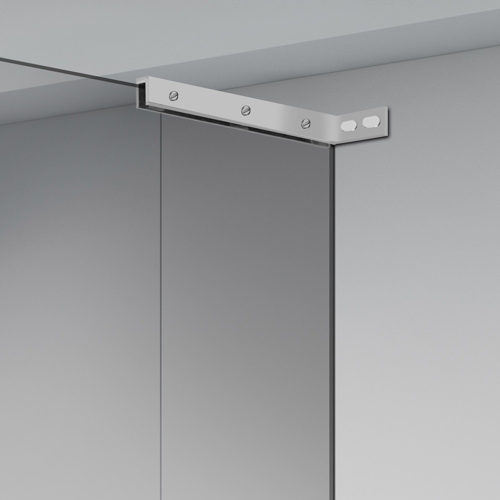 Glass Door L-Shape Stabilizing Bracket, Glass Support Bracket Stabilizer, Stabil