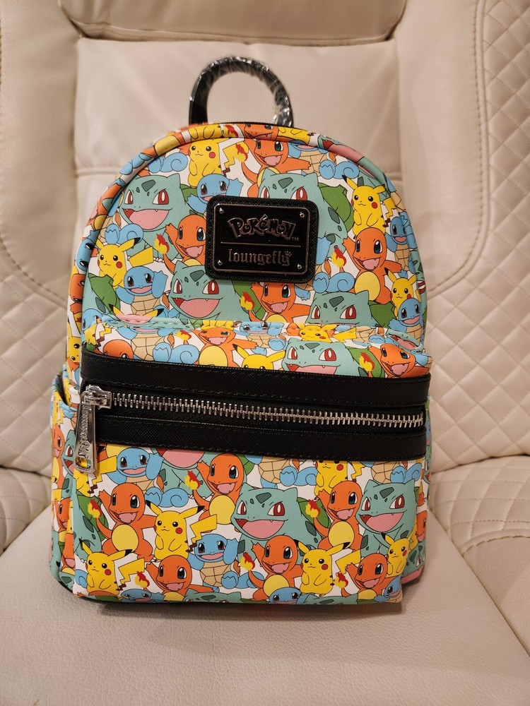 Loungefly Pokémon Starters Allover Print Mini Backpack