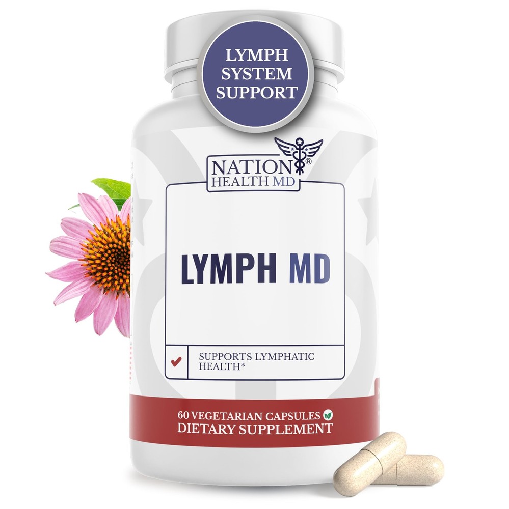 Lymph MD Lymphatic System Support Supplement with 9 Botanicals Including Dandelion and Burdock Root