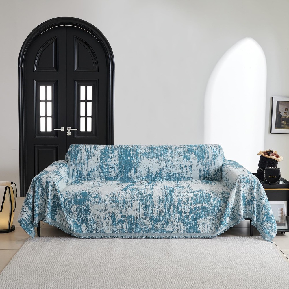 Boho Couch Cover for Dogs Washable Sage Abstract Couch Sofa Protector for Cat...