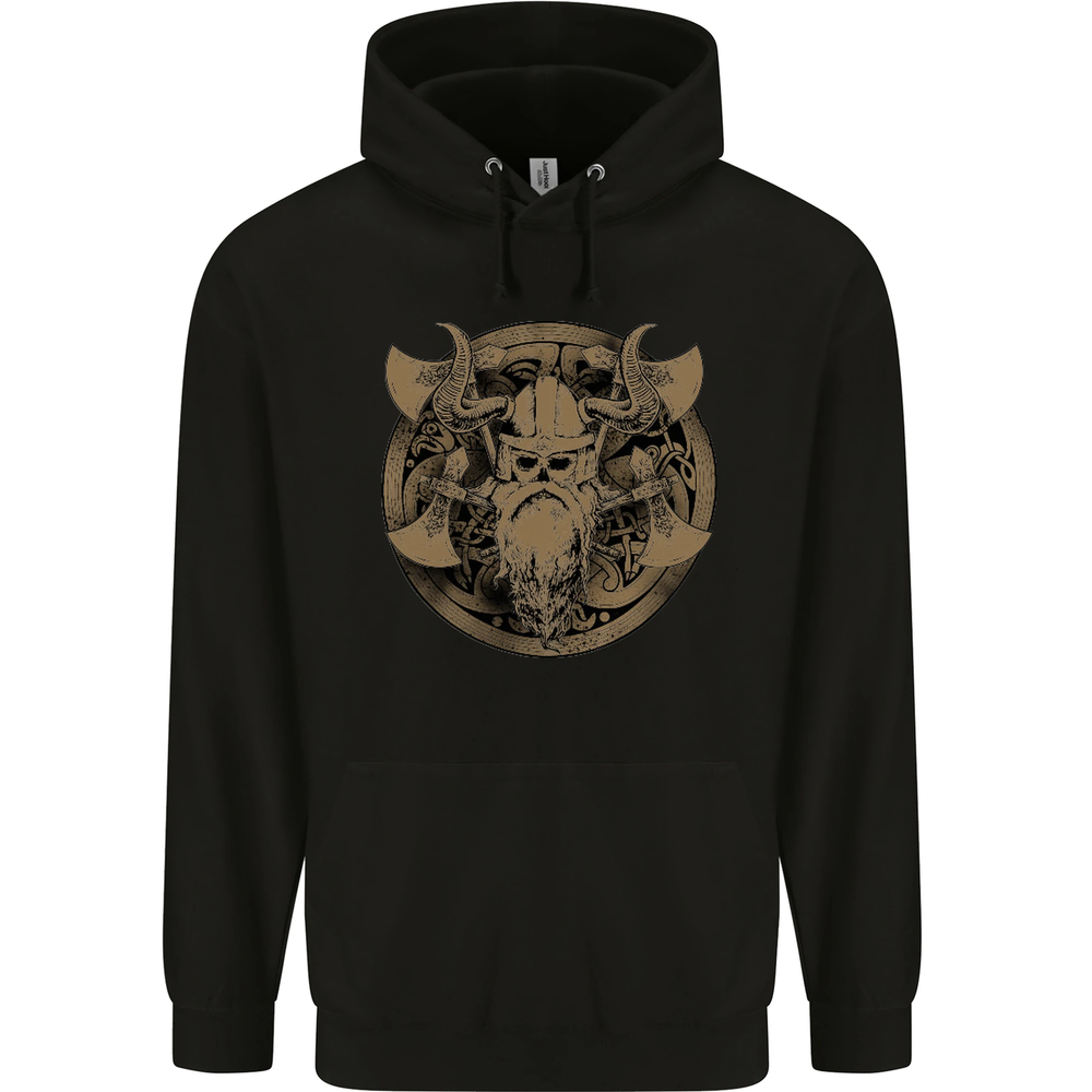 Viking Warrior Gym MMA Valhalla Odin Norse Mens 80% Cotton Hoodie