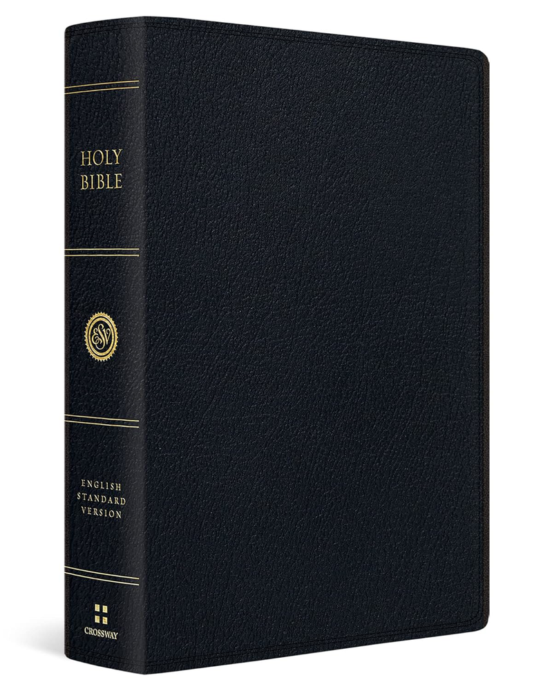 ESV Super Giant Print Bible Black Leather 15 pt Font Readers Edition