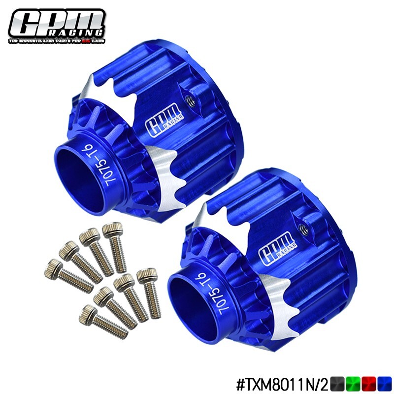 GPM Alloy 7075 Front+Rear Diffs Case TRAXXAS 1/5 X-MAXX 1/6 XRT FUNCO PRO SAND