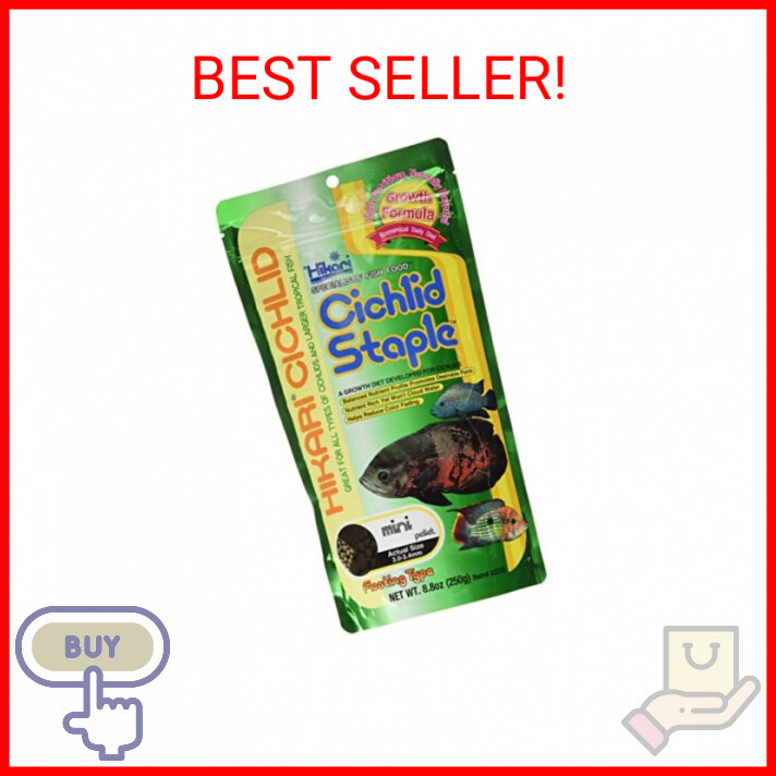 Hikari 8.8oz Mini Floating Cichlid Staple Pellets for Pets