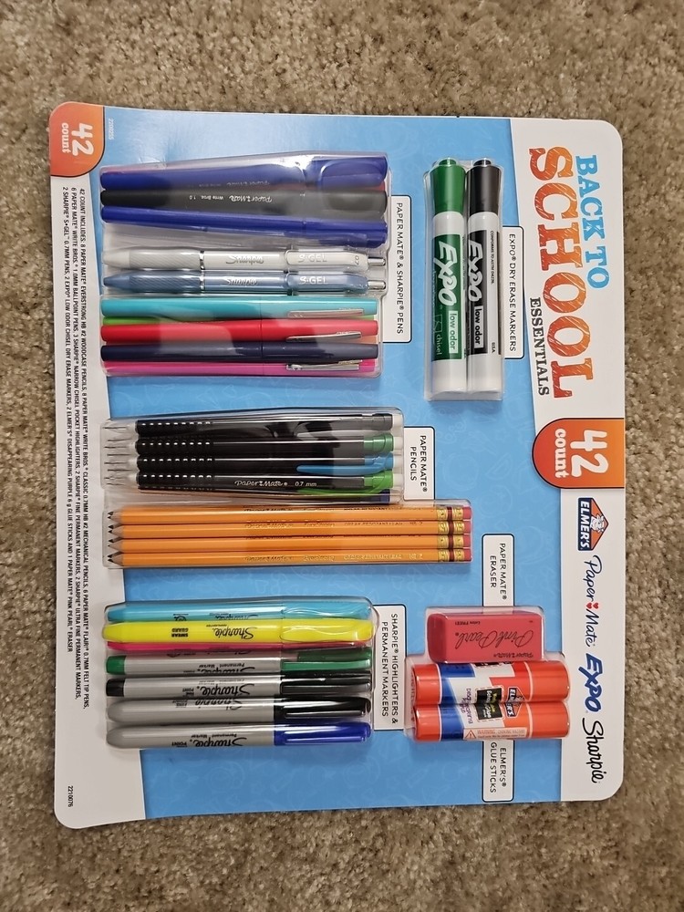 Back to School Supply Bundle with Elmer's PaperMate Expo Sharpie – 42-Piece Set  -image