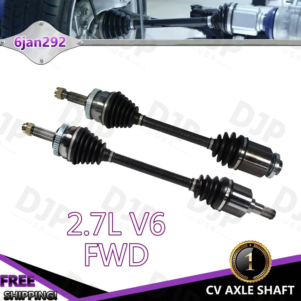 Front Driver & Passenger CV Axle Shaft for 2008-2010 Kia Rondo 2.7L V6 FWD