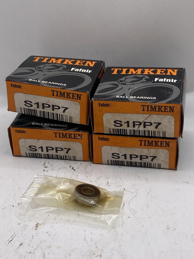 Lot Of 4 Timken Fafnir S1PP7 Ball Bearing Nib
