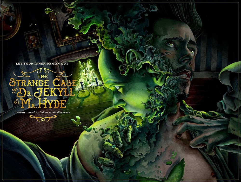 The Strange Case of Dr. Jekyll & Mr. Hyde by Jeremy Pailler Movie Print Poster