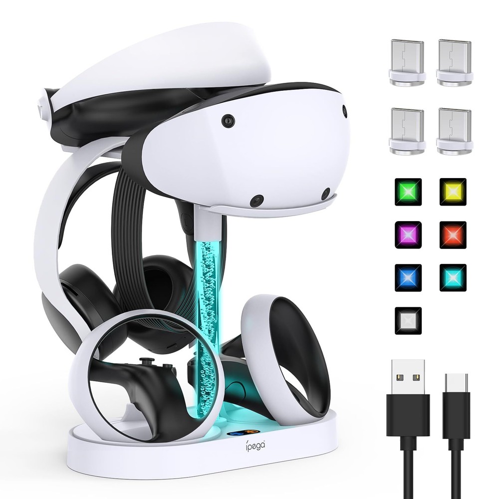 Charging Stand for Playstation VR2 Multifunction Vertical PS VR2 Headset & Se...