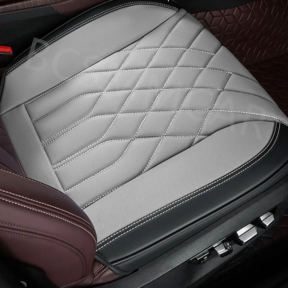 Car Cushion Cover Seat Protector PU Leather Front Chair Pad Interior Accessories