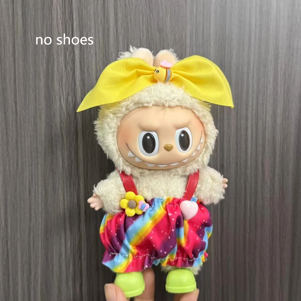 Labubu Doll Clothes 17cm Skirt Outfit Set for Halloween Dressing